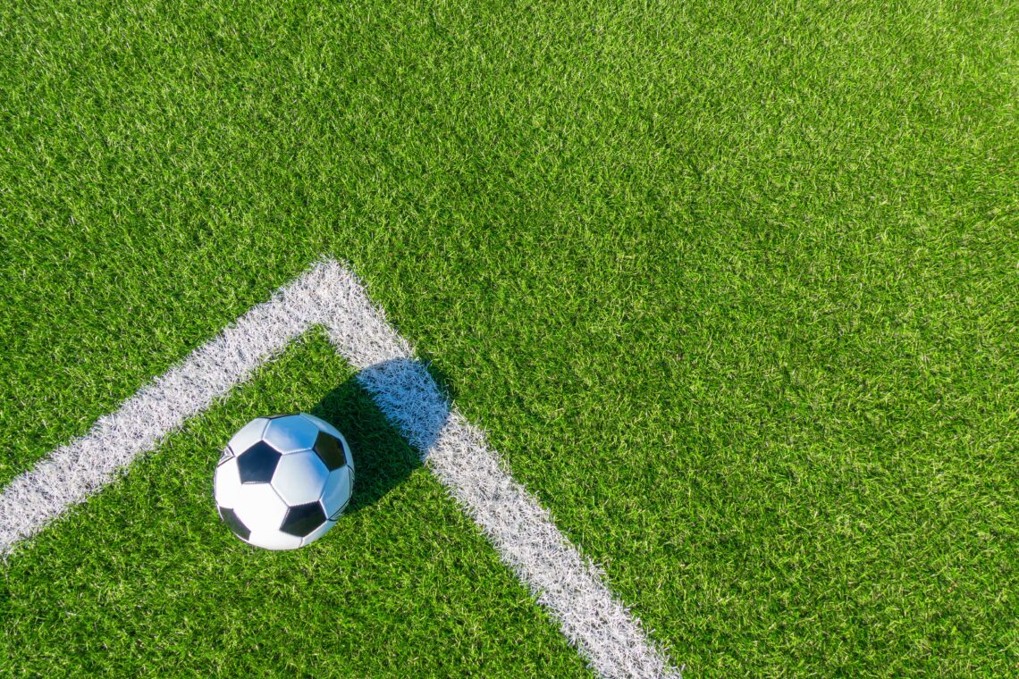 Football on a football pitch